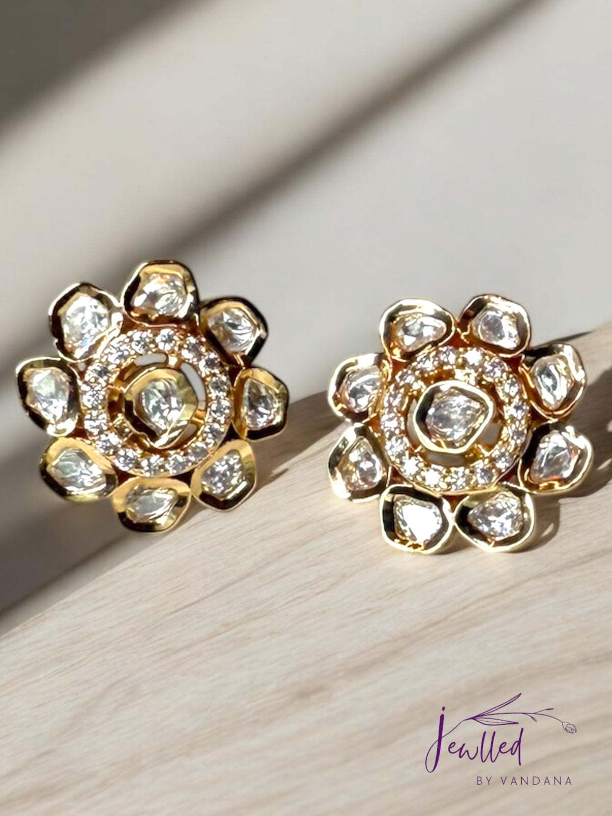 Alia Polki Kundan Earrings