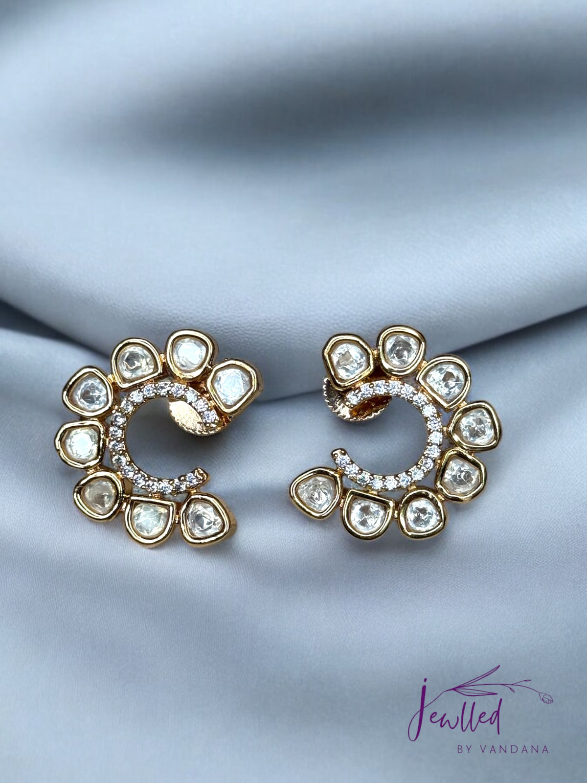 Shradha Polki Kundan Earrings